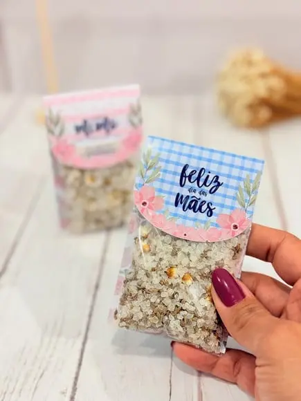 Card com Escalda Pés- Dia das Mães