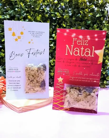 Card com Escalda Pés- Natal