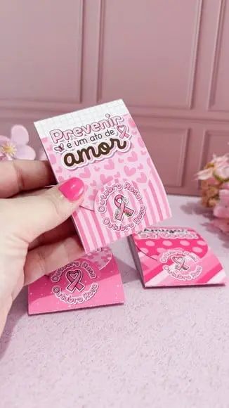 Card com Escalda Pés- Outubro Rosa