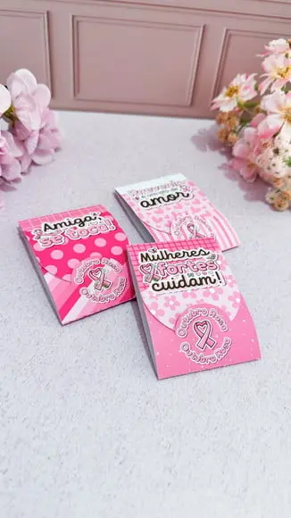 Card com Escalda Pés- Outubro Rosa