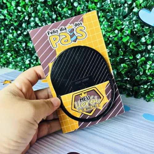 Card com Escovinha de Bolso- Dia dos Pais