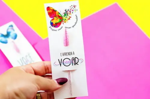 Card com Escovinha- Dia da Mulher