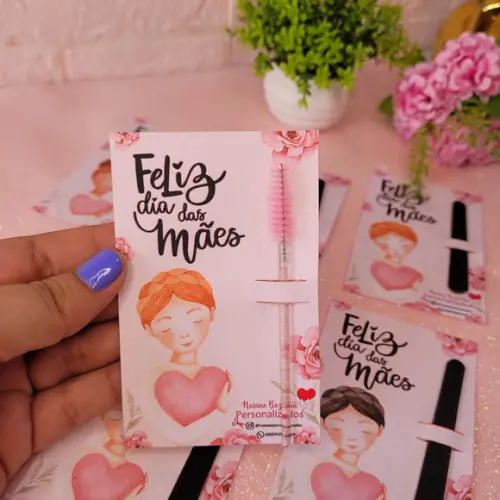 Card com Escovinha- Dia das Mães