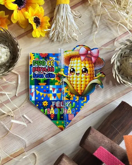 Card com Escovinha- Festa Junina