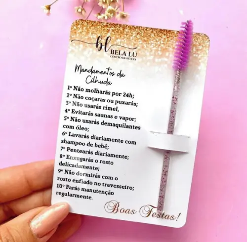 Card com Escovinha- Natal/ Boas Festas