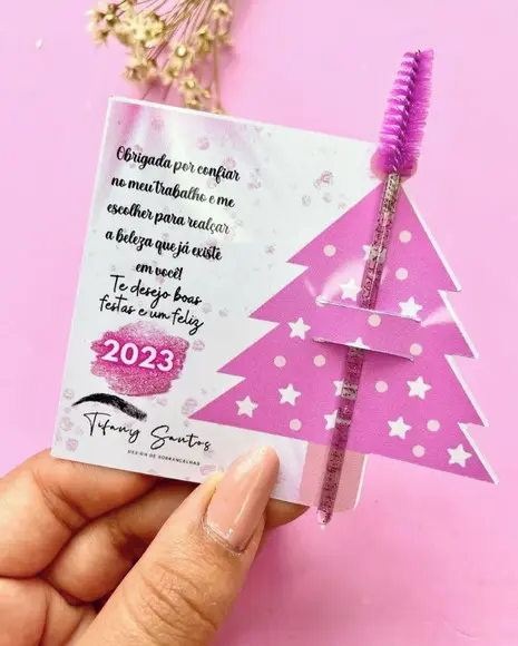 Card com Escovinha- Natal/ Boas Festas