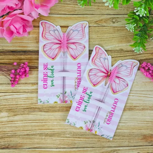 Card com Escovinha- Outubro Rosa