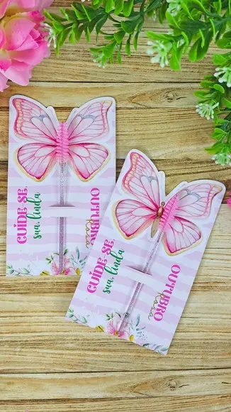 Card com Escovinha- Outubro Rosa