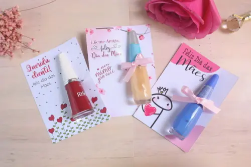Card com Esmalte- Dia das Mães