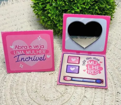 Card com Espelhinho- Dia da Mulher