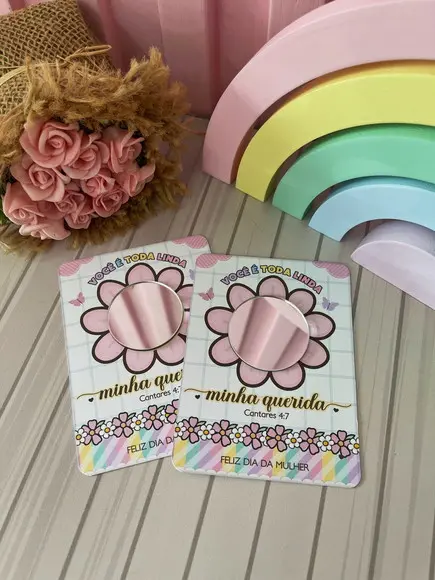 Card com Espelhinho- Dia da Mulher
