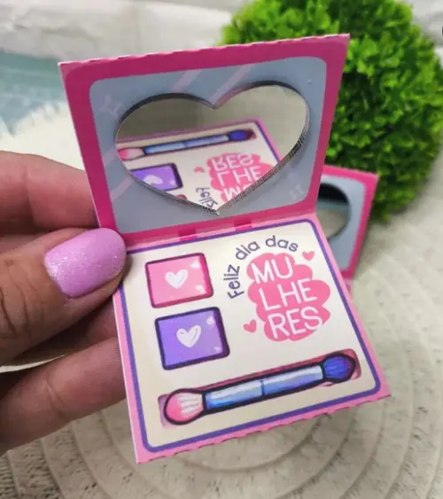 Card com Espelhinho- Dia da Mulher