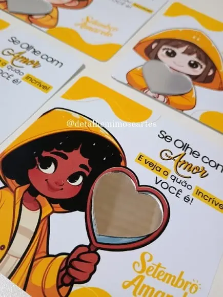Card com Espelhinho- Setembro Amarelo
