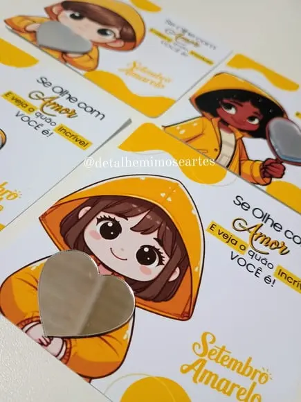 Card com Espelhinho- Setembro Amarelo