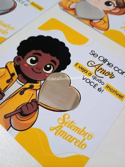 Card com Espelhinho- Setembro Amarelo