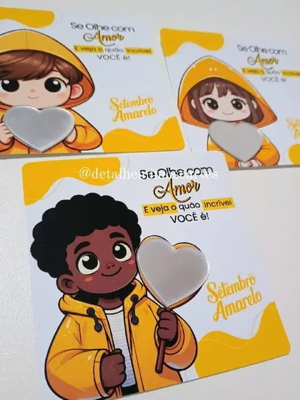 Card com Espelhinho- Setembro Amarelo