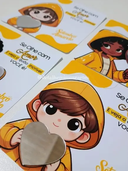Card com Espelhinho- Setembro Amarelo