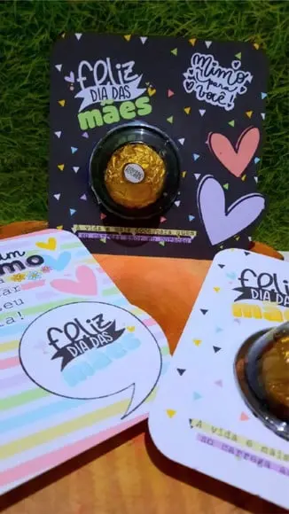 Card com Ferrero Rocher- Dia das Mães