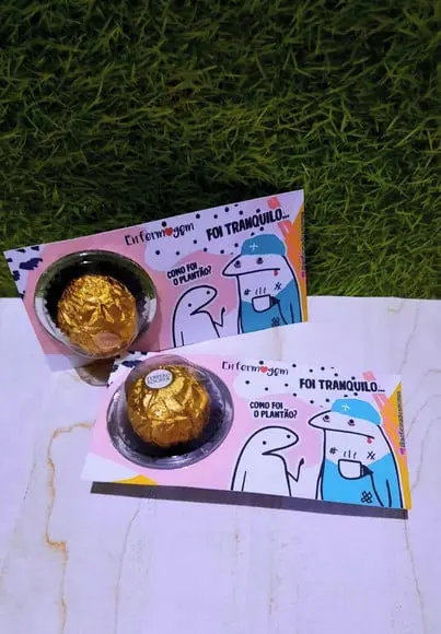 Card com Ferrero Rocher- Enfermagem/ Médico