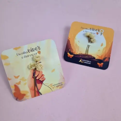 Card com Florzinha Sempre Viva- Setembro Amarelo