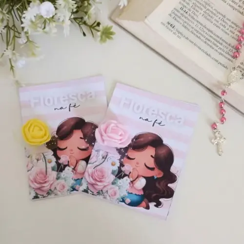 Card com Florzinha- Mulher Cristão