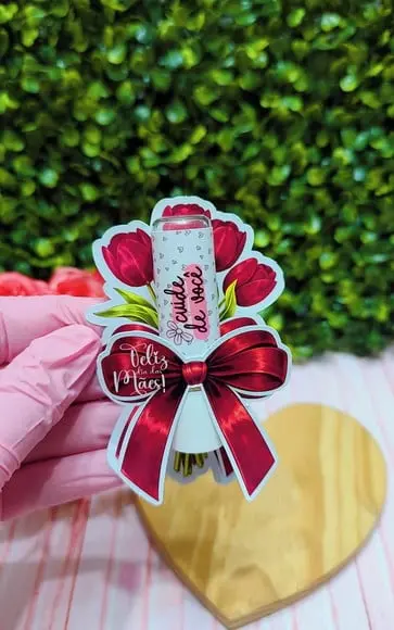 Card com Hidratante Labial (manteiga de Cacau)- Dia das Mães
