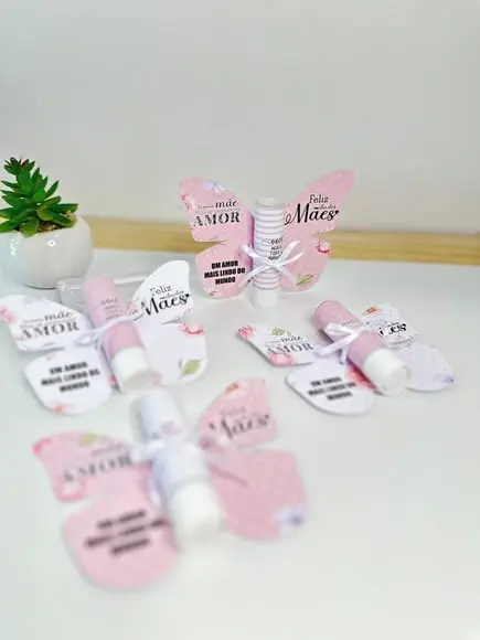 Card com Hidratante Labial (manteiga de Cacau)- Dia das Mães