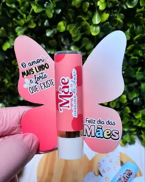 Card com Hidratante Labial (manteiga de Cacau)- Dia das Mães