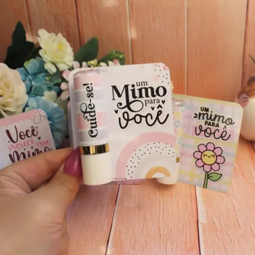 Card com Hidratante Labial (manteiga de Cacau)- Mimo
