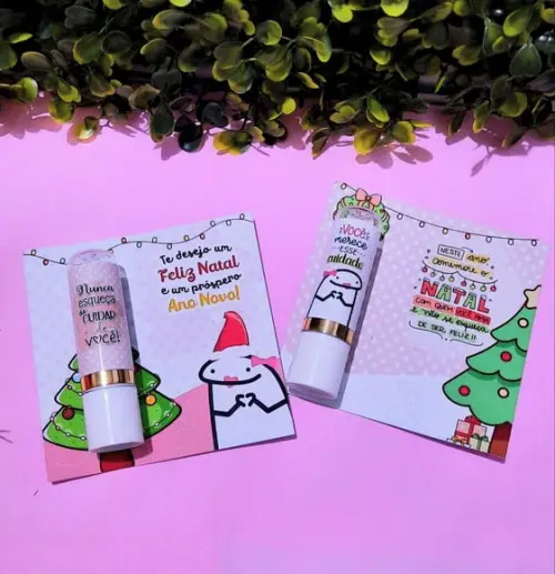 Card com Hidratante Labial (manteiga de Cacau)- Natal