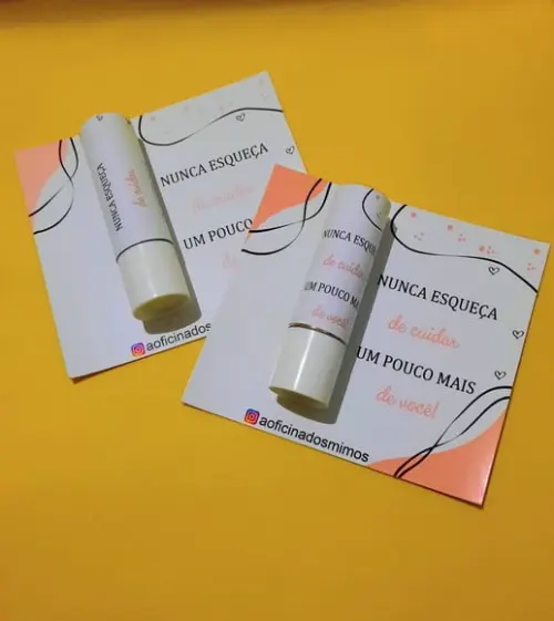 Card com Hidratante Labial (manteiga de Cacau)- Mimo