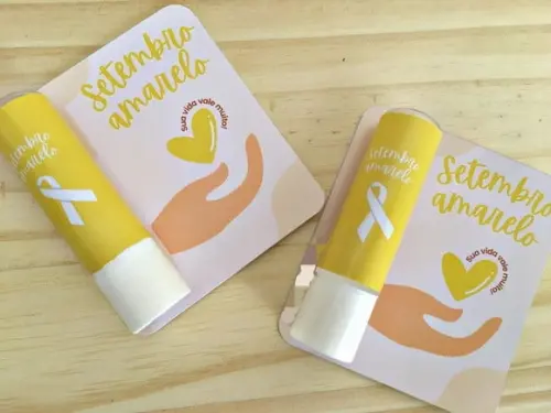 Card com Hidratante Labial (manteiga de Cacau)- Setembro Ama