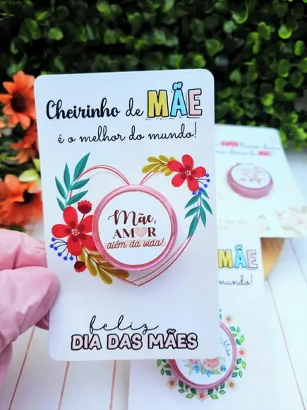 Card com Hidratante para as Mãos- Dia das Mães