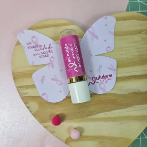 Card com Manteiga de Cacau- Outubro Rosa