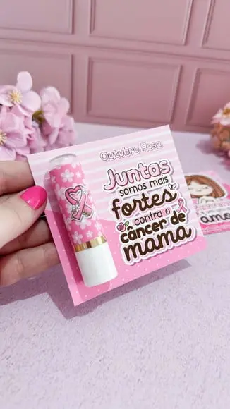 Card com Manteiga de Cacau- Outubro Rosa