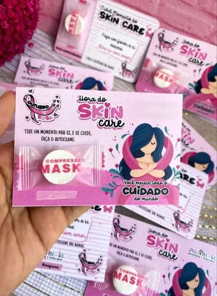Card com Máscara Desidratada- Outubro Rosa