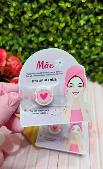Card com Máscara Facial Desidratada- Dia das Mães