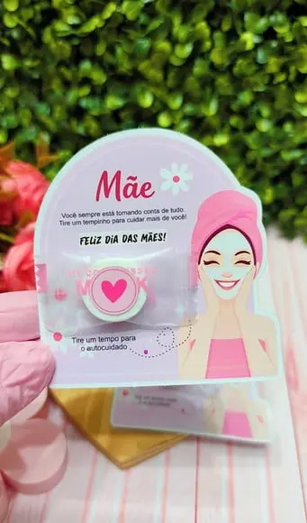 Card com Máscara Facial Desidratada- Dia das Mães
