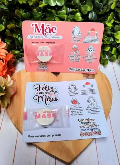 Card com Máscara Facial Desidratada- Dia das Mães
