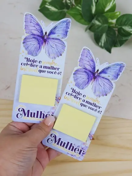 Card com Mini Bloquinho- Dia da Mulher