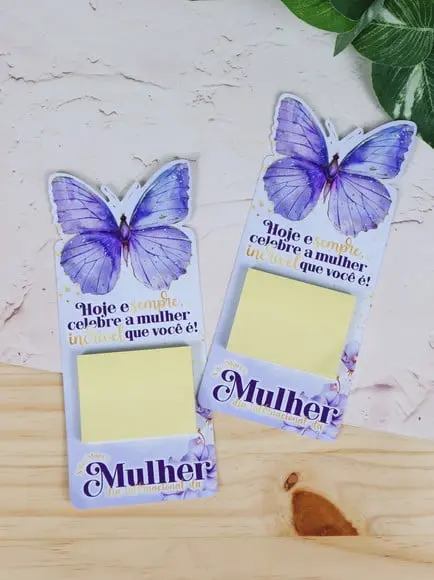 Card com Mini Bloquinho- Dia da Mulher
