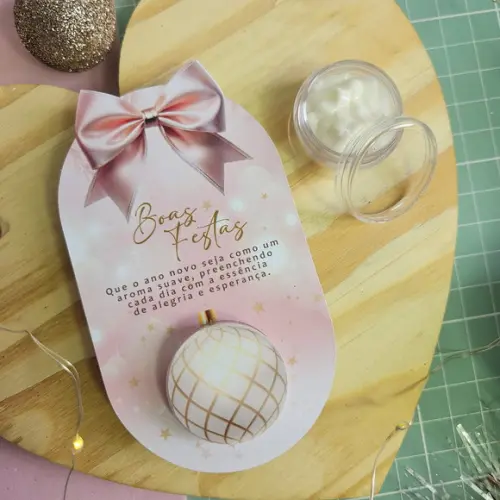 Card com Mini Hidratante- Boas Festas