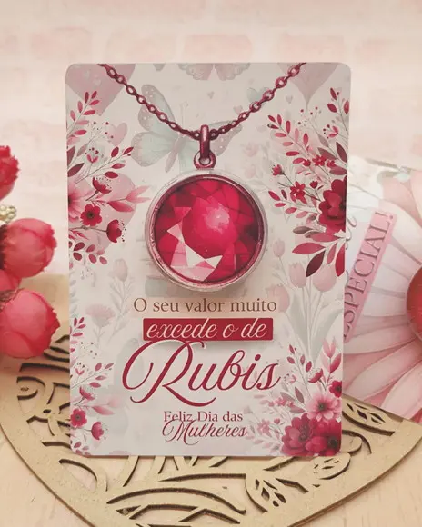 Card com Mini Hidratante- Dia da Mulher