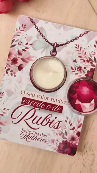 Card com Mini Hidratante- Dia da Mulher