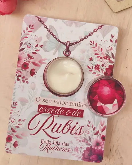 Card com Mini Hidratante- Dia da Mulher