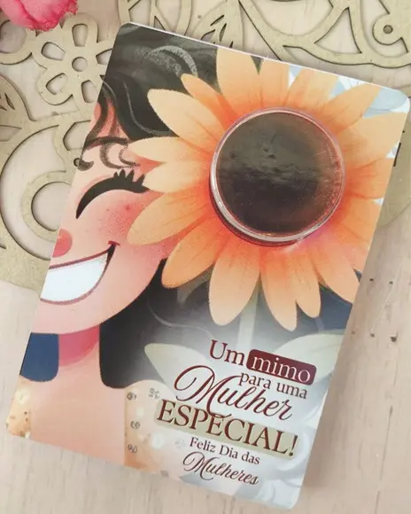 Card com Mini Hidratante- Dia da Mulher