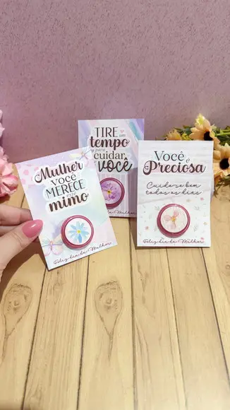 Card com Mini Hidratante- Dia da Mulher