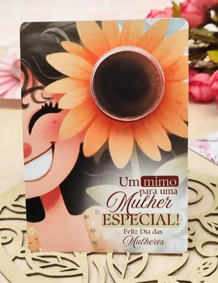 Card com Mini Hidratante- Dia da Mulher