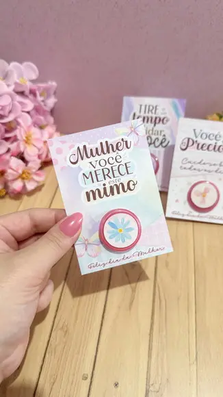 Card com Mini Hidratante- Dia da Mulher