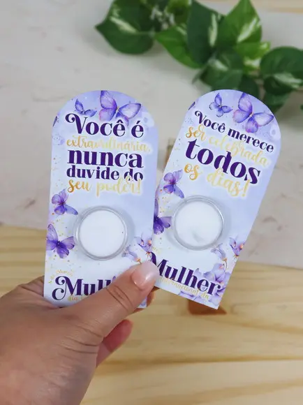 Card com Mini Hidratante- Dia da Mulher